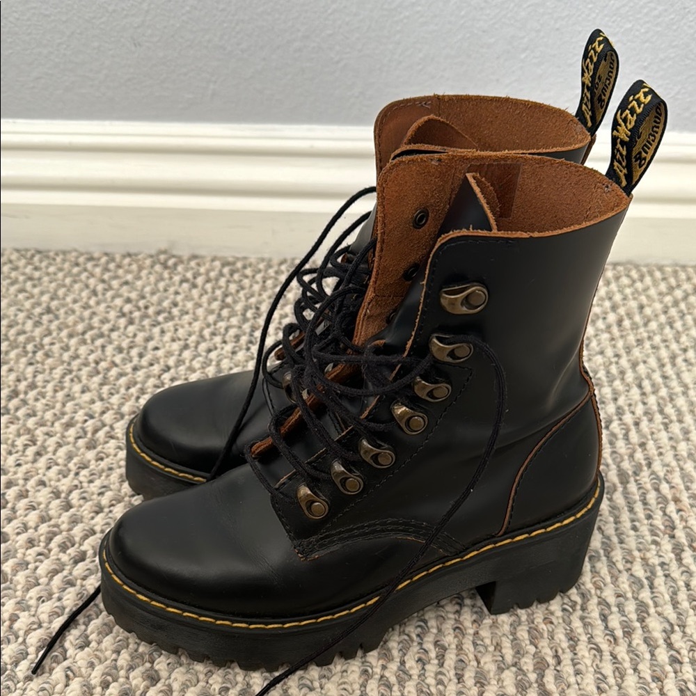 Dr. Martens Black Leather Boots - Picture 6 of 6